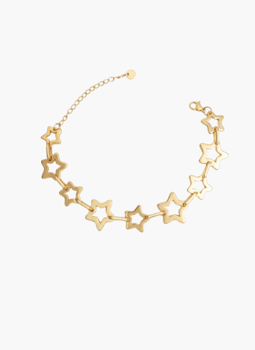 Gold Cutout Star Bracelet