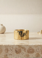 Gold Textured Cuff Kada