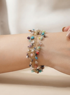 Raw Gemstone Branch Bracelet