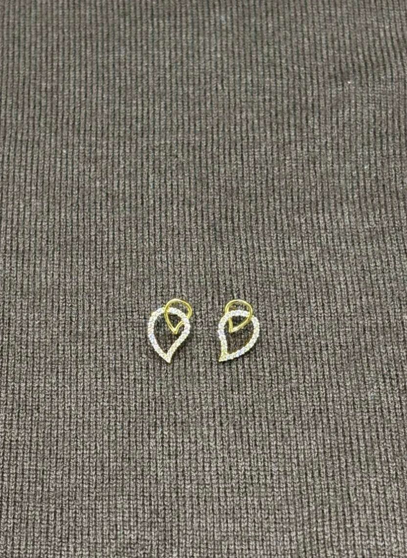 Twinkle Leaf Stud Earrings
