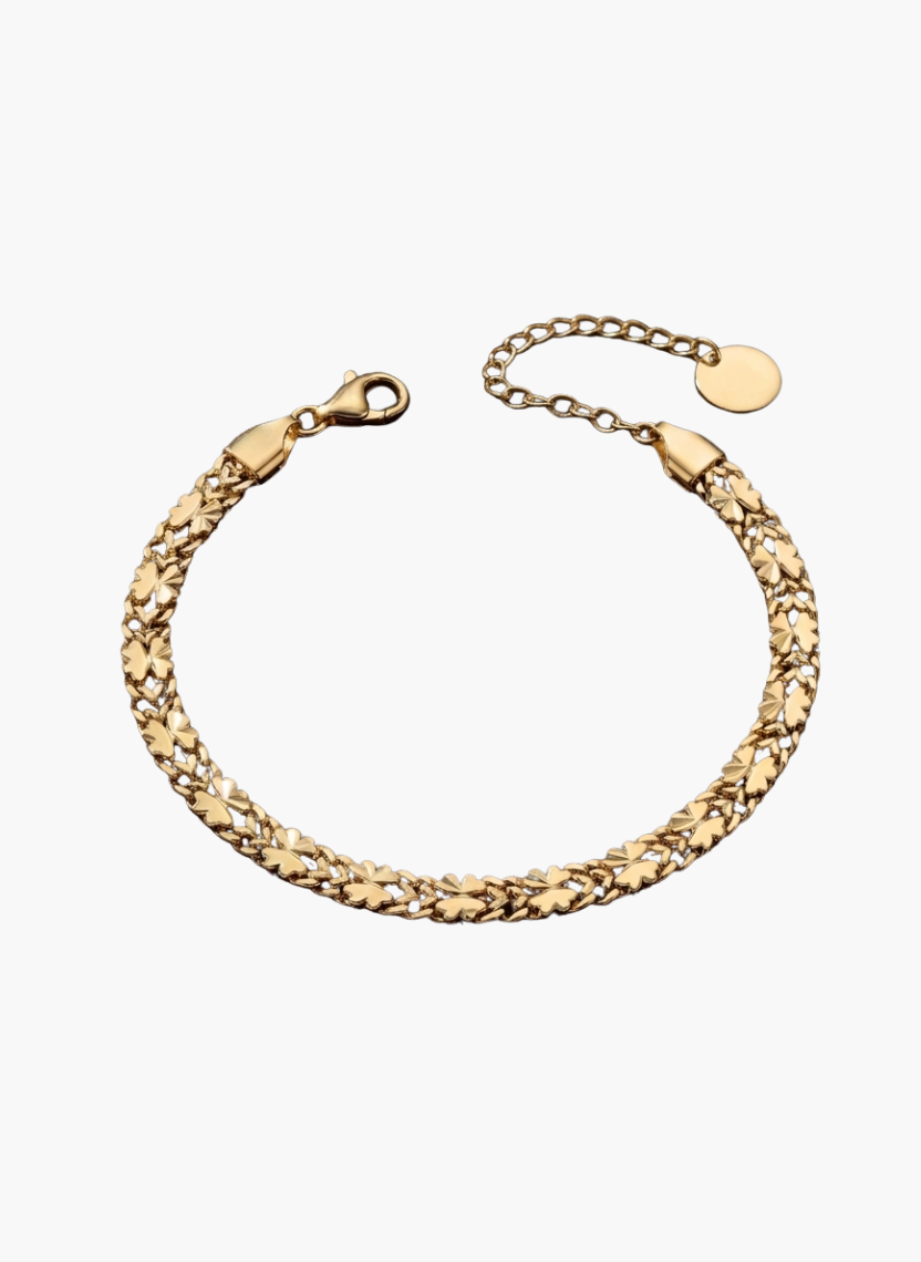 Gold Clover Chain Bracelet