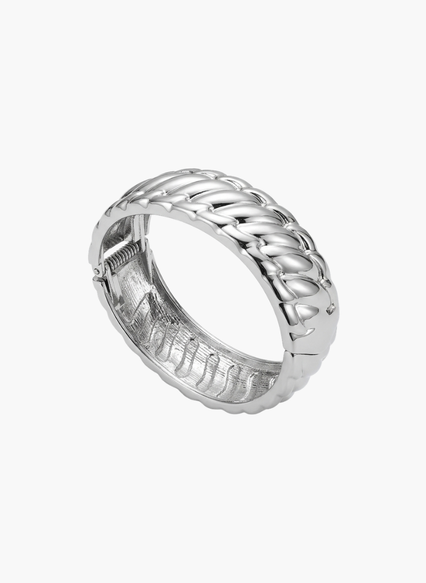Silver Twisted Cable Kada