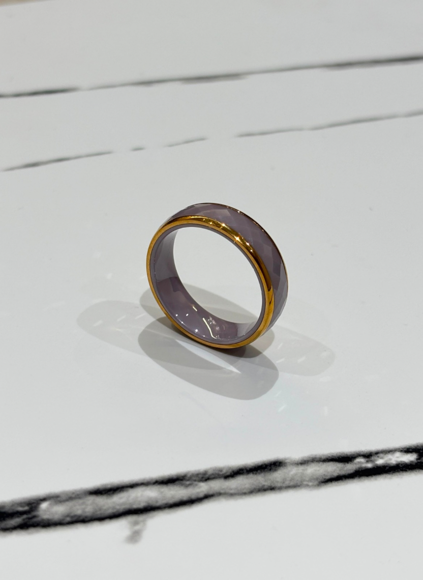 Purple Crystal Ring Men’s Ring