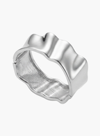 Wavy Silver Cuff Kada