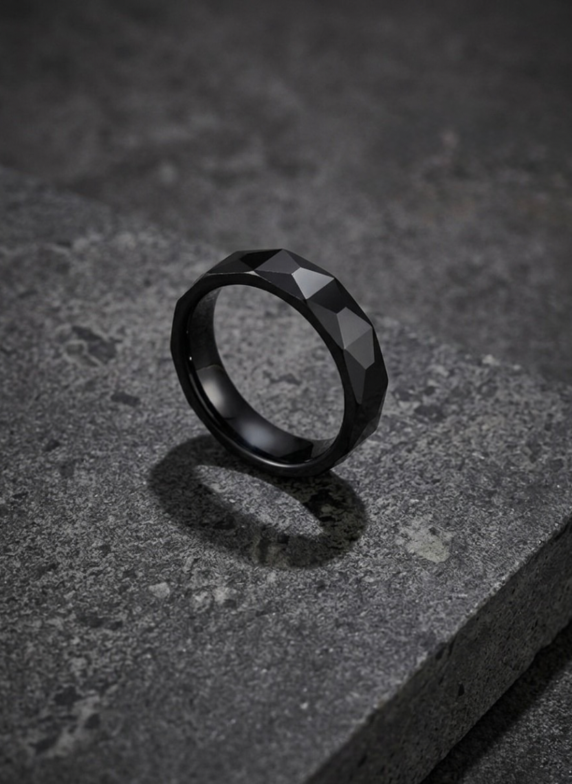 Shadow Cut Ring Men’s Ring