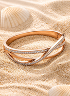 Rose Gold Crossover Kada