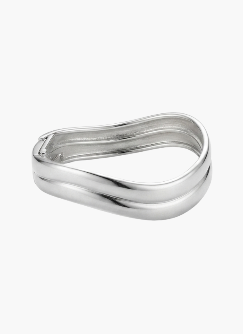 Silver Double Wave Kada