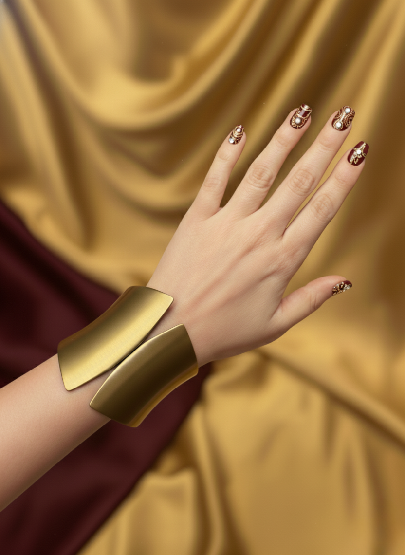 Cleopatra Cuff Brass Bracelet