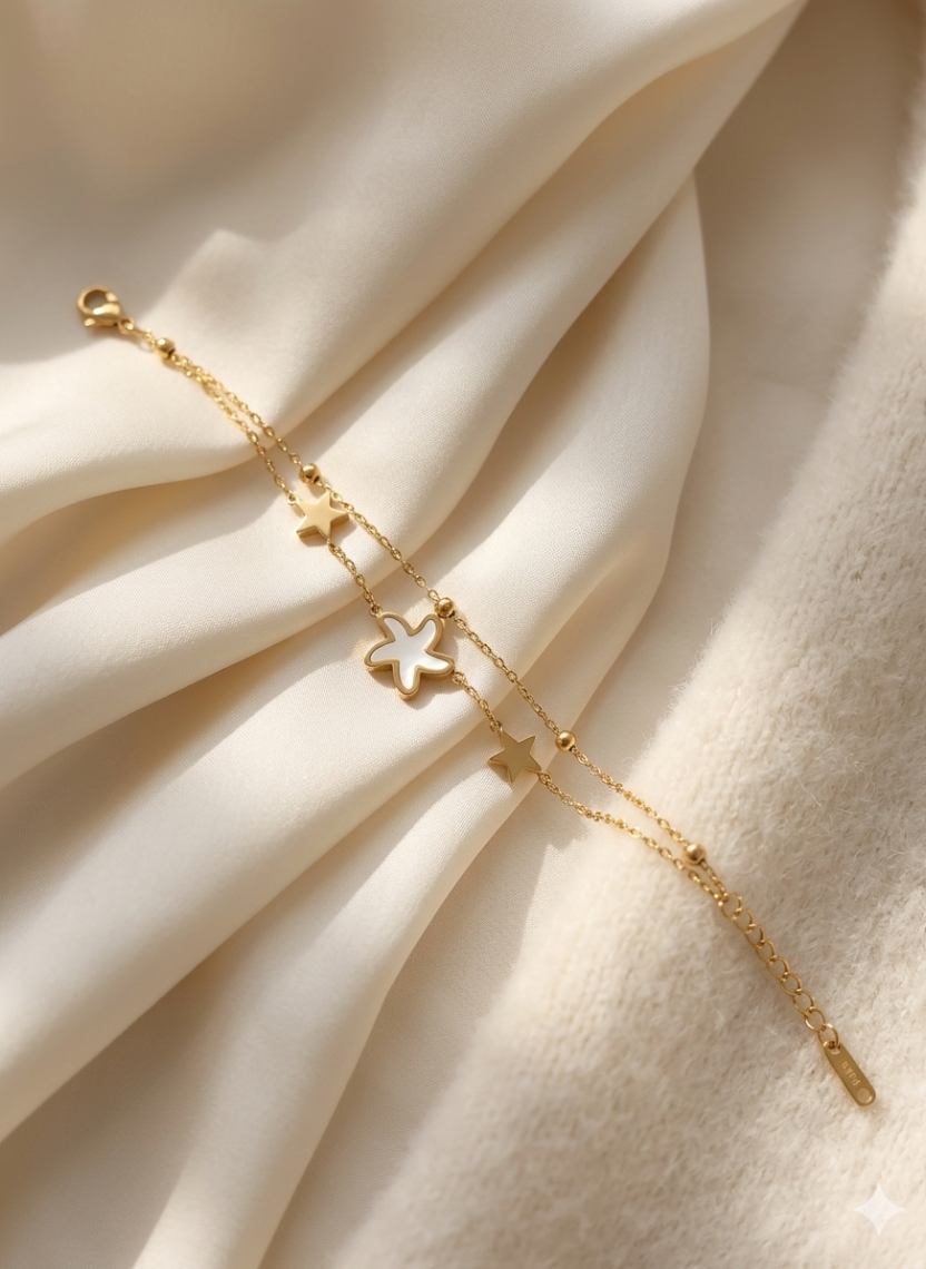 Gold Star Bloom Bracelet