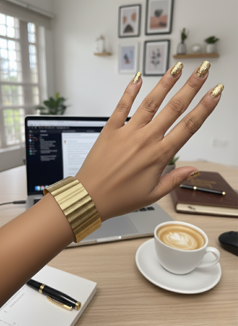 Helios Cuff Brass Bracelet