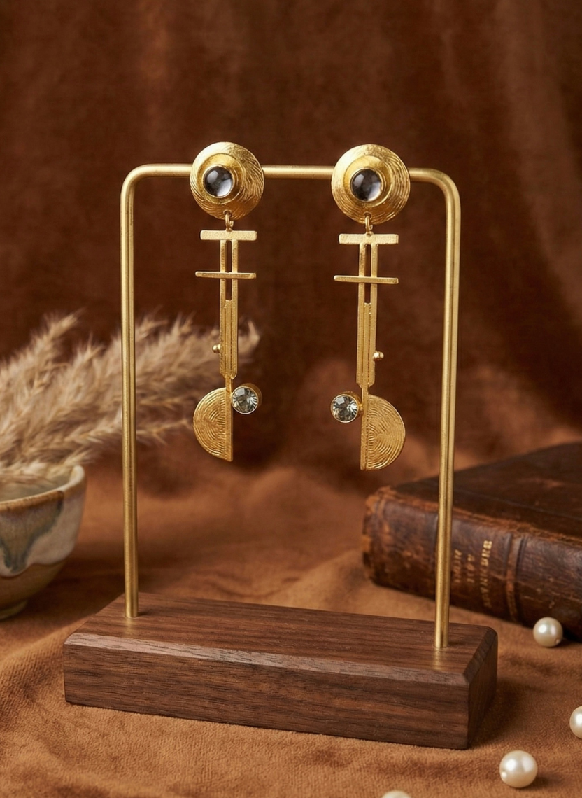 Midnight Totem Drops Earrings