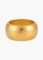 Gold Hammered Cuff Kada