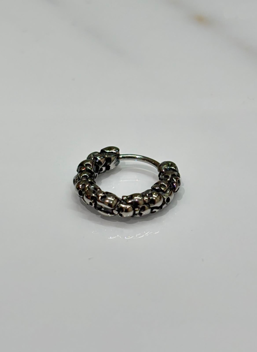 Orbit Stone Hoop Men’s Earring