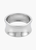 Silver Concave Hinged Kada