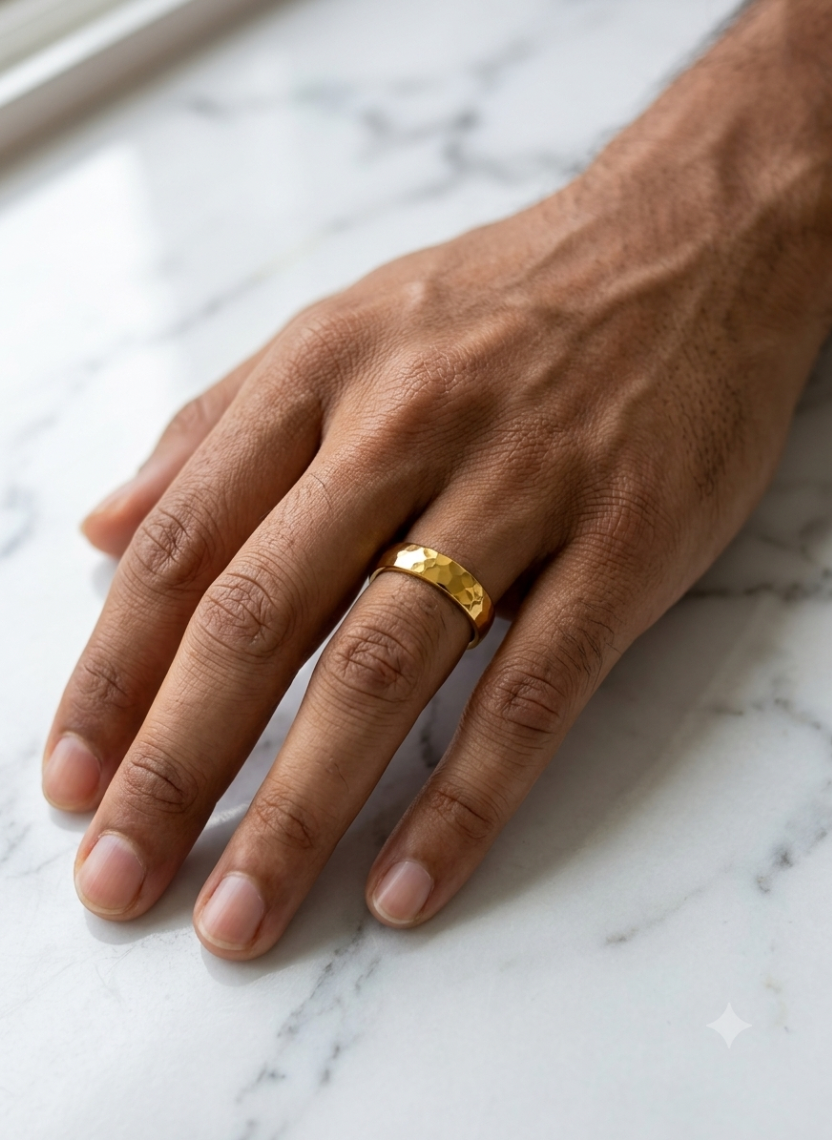 Luxe Texture Ring Men’s Ring