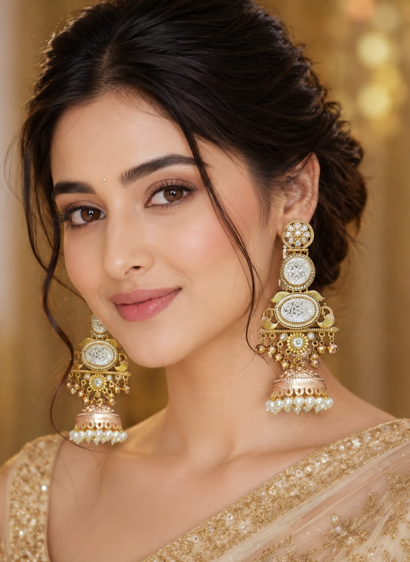 Classic Gold Kashmiri Earring