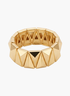 Gold Pyramid Stretch Kada