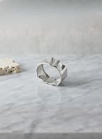 Wavy Silver Cuff Kada