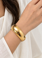 Gold Dome Hinged Kada