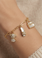 Gold Classy Charm Bracelet