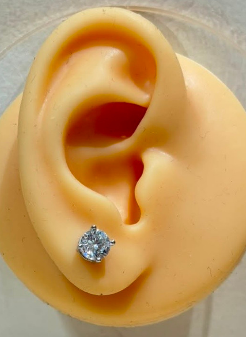 Shiny Stone Earring Men’s Earring