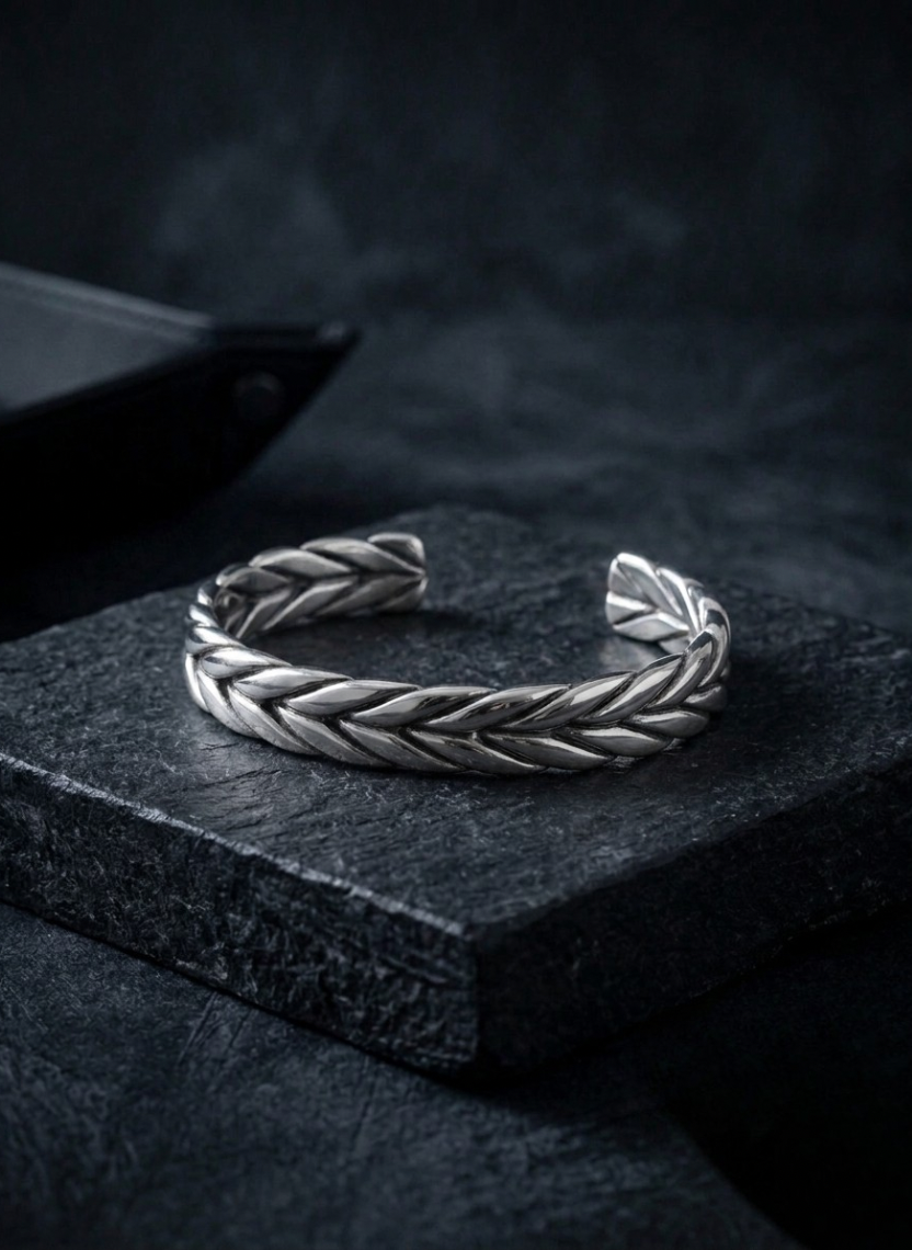 Silver Vine Men’s Kada
