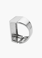 Silver D Shaped Kada