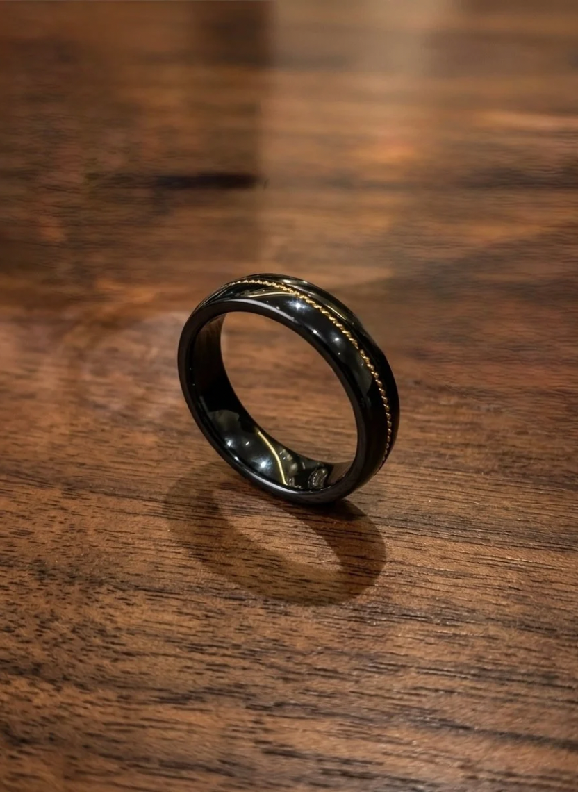 Midnight Gold Ring Men’s Ring
