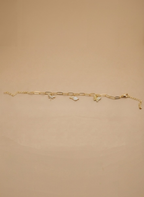 Gold Nature Charm Bracelet
