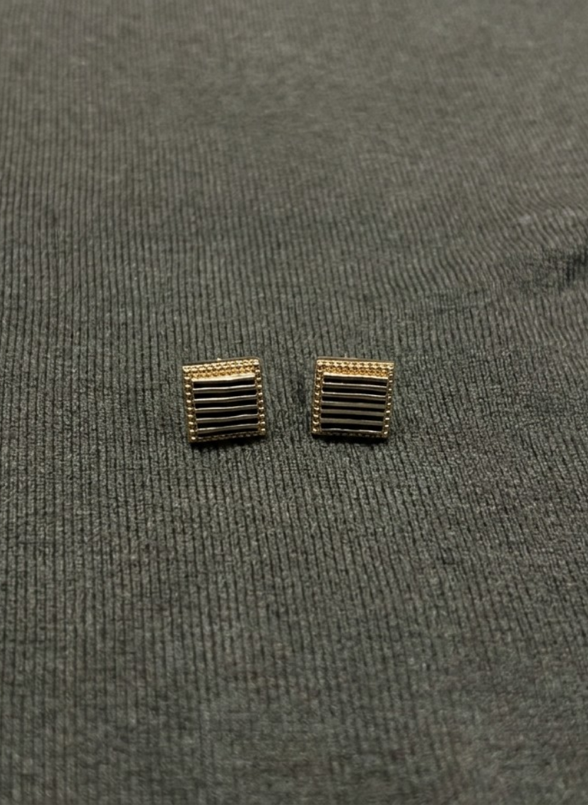 Minimal Square Stud Earring