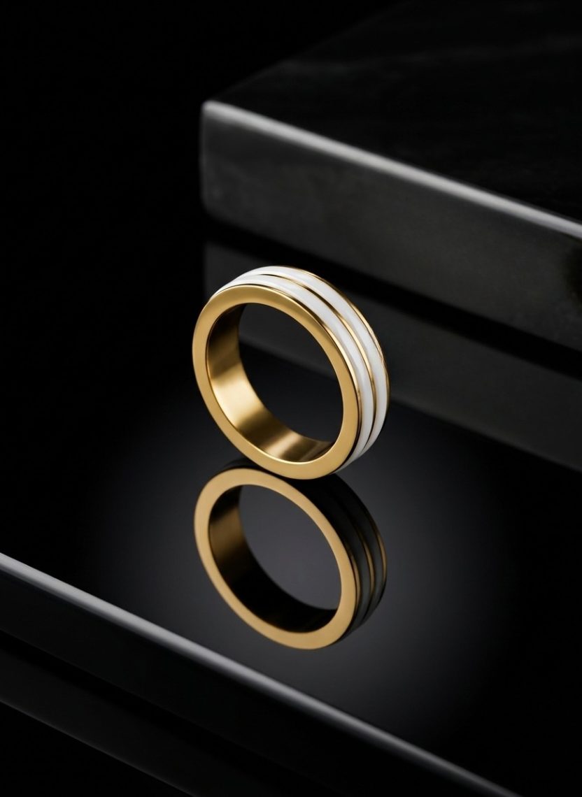 Pearl Wave Ring Men’s Ring