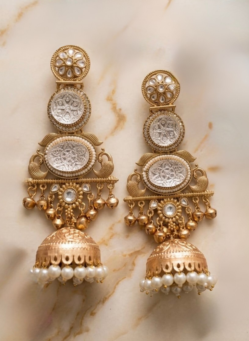 Classic Gold Kashmiri Earring