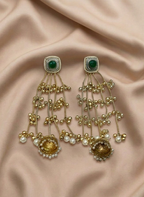 Green Stone Kashmiri Earring