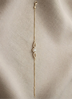 Gold Crystal Halo Bracelet