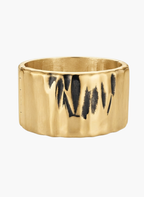 Gold Textured Cuff Kada