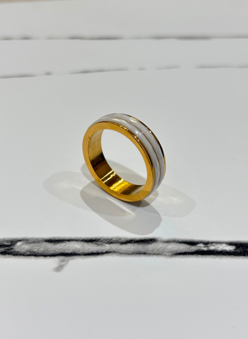 Pearl Wave Ring Men’s Ring