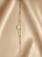 Gold Luna Heart Bracelet