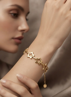 Gold Cutout Star Bracelet