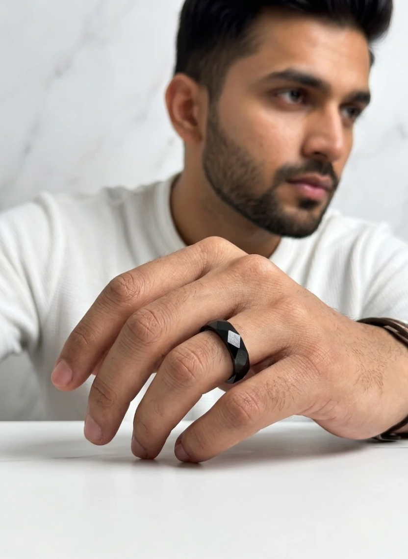 Shadow Cut Ring Men’s Ring