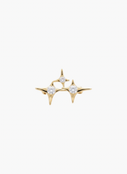 Sparkle Gold Star Crystal Brooch