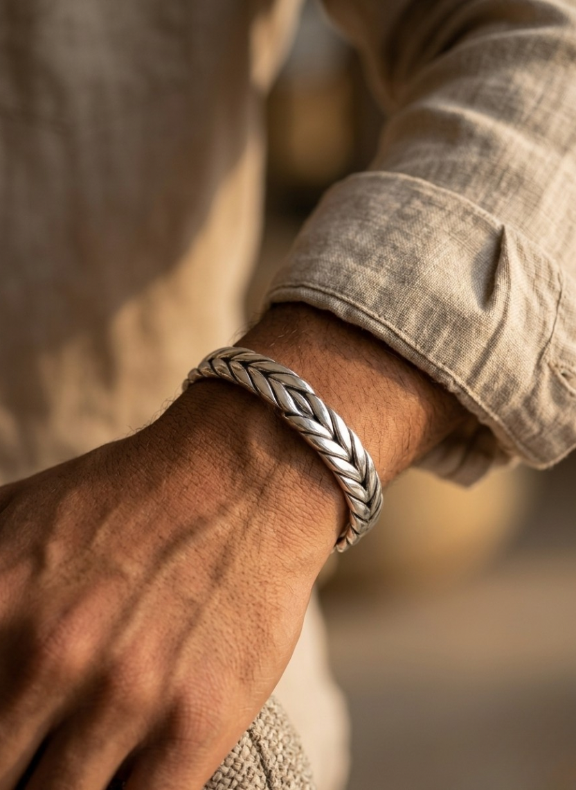 Silver Vine Men’s Kada