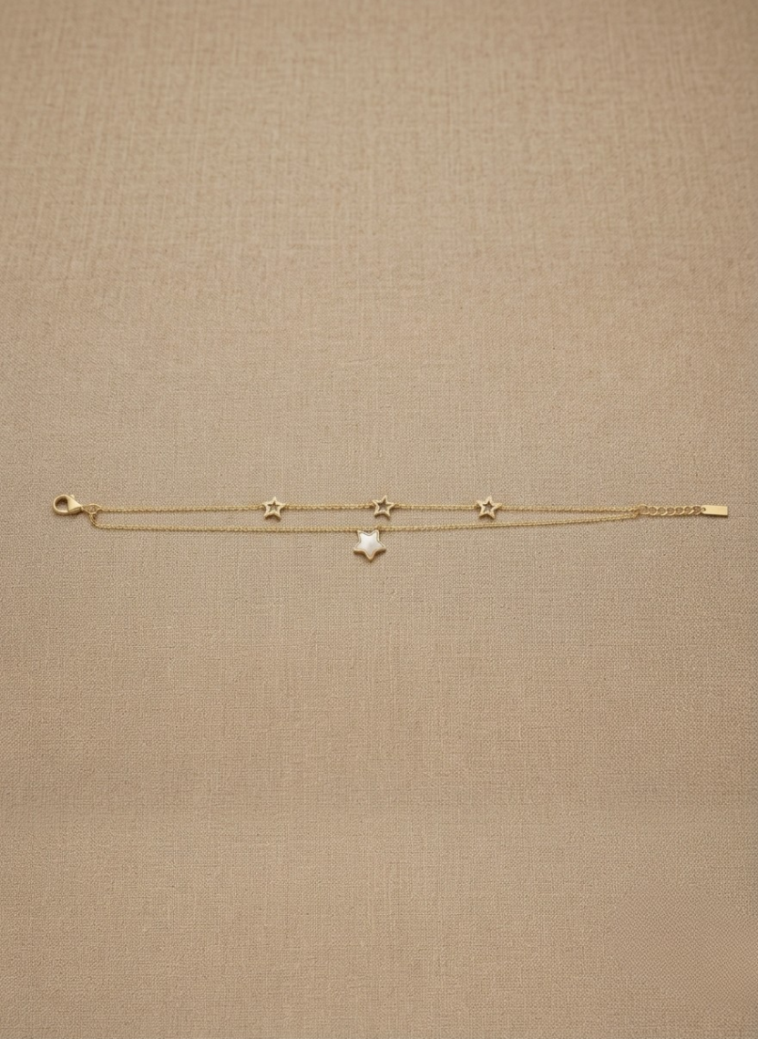 Gold Star Layered Bracelet