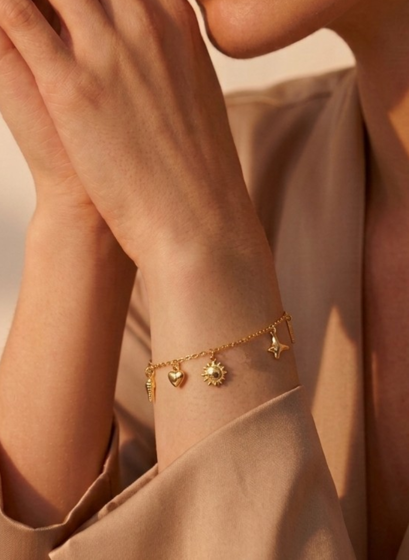 Gold Lucky Charm Bracelet
