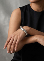Organic Wave Silver Kada