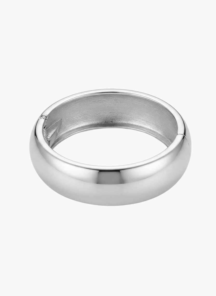 Silver Hinged Statement Kada