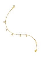 Gold Crystal Dangle Bracelet