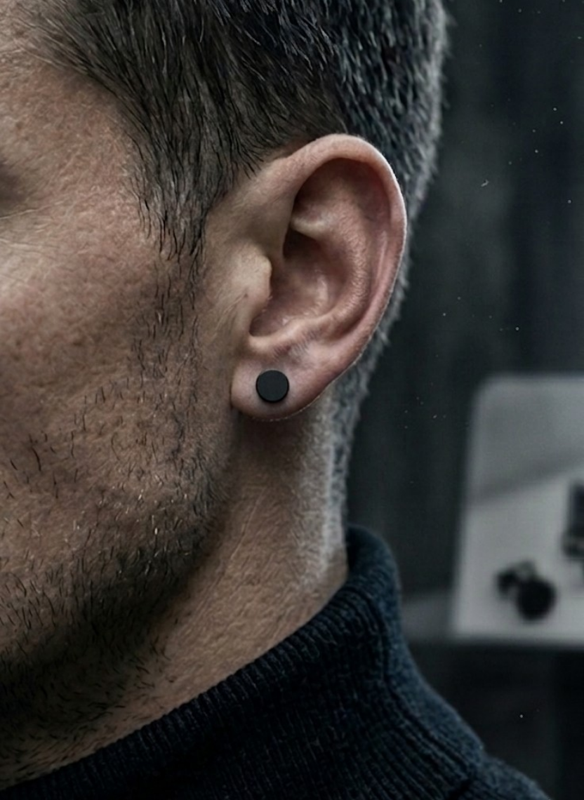 Midnight Dot Earring Men’s Earring