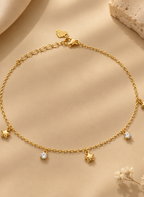 Golden Star Crystal Anklet