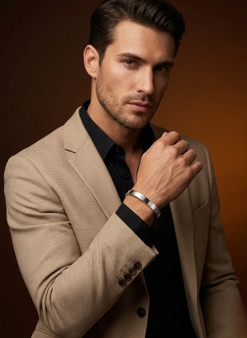 Silver Maze Men’s Kada