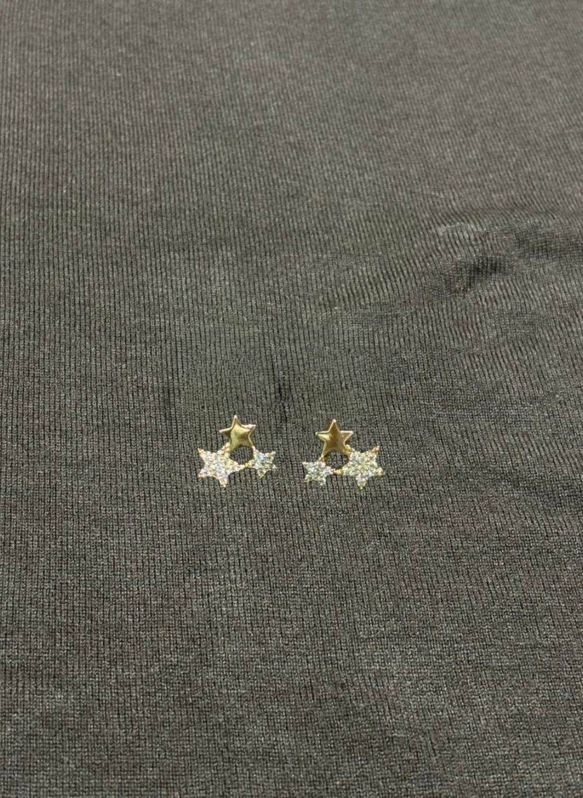 Sparkle Star Stud Earrings